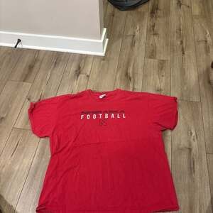 Vintage Nebraska Cornhuskers Football T-Shirt Size 2XL stains